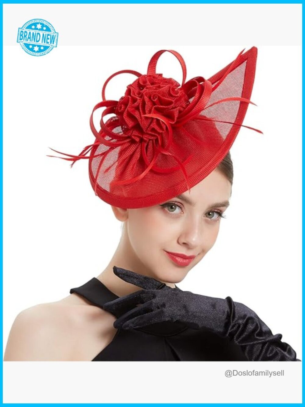 Elegant Fascinator Hat Tea Party Wedding Cocktail Hair Clip Headband Feathers